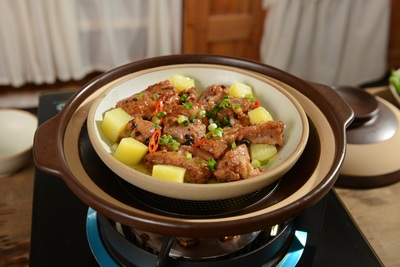 排骨蒸土豆
